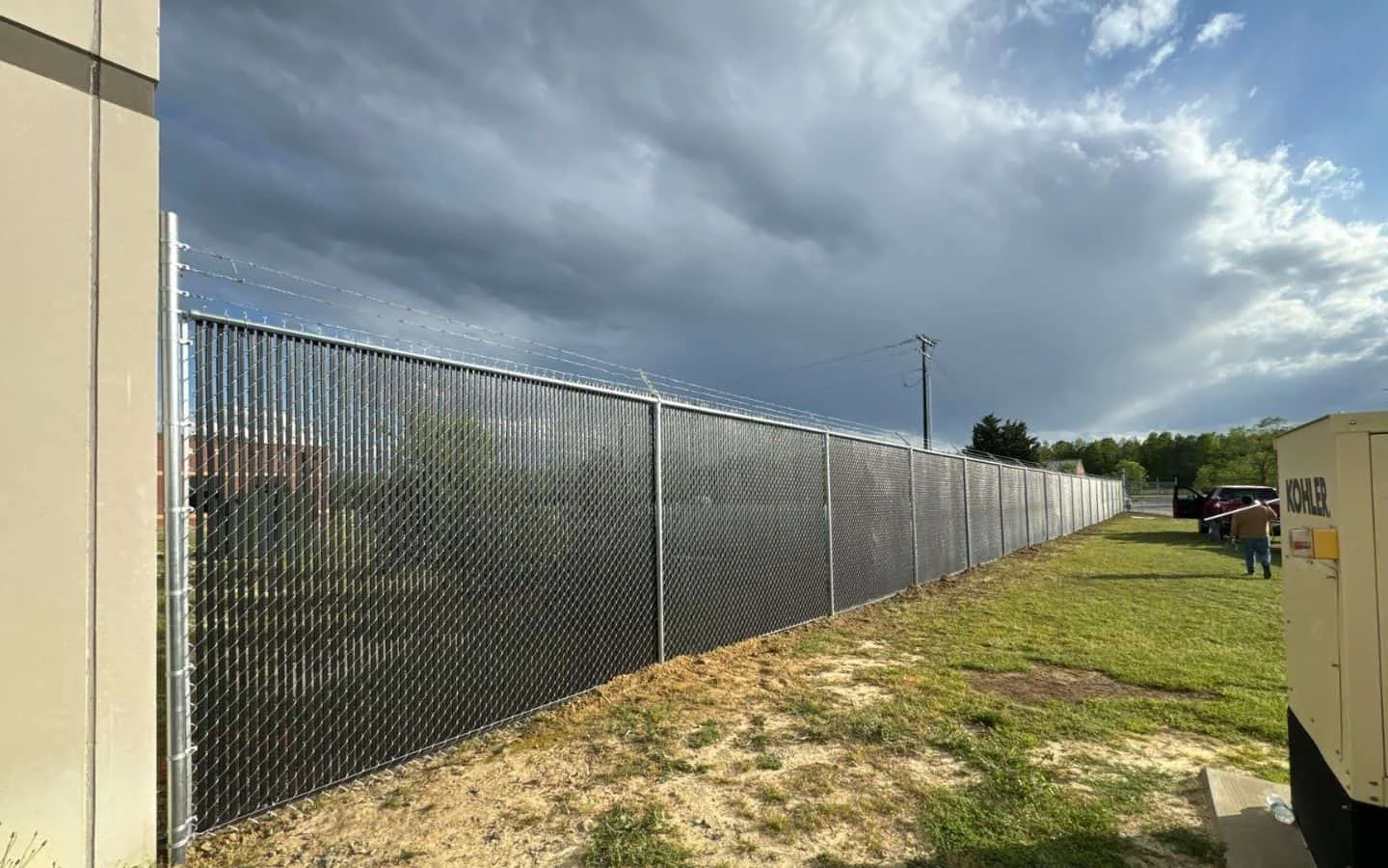 Chain Link Fence With Privacy Slats