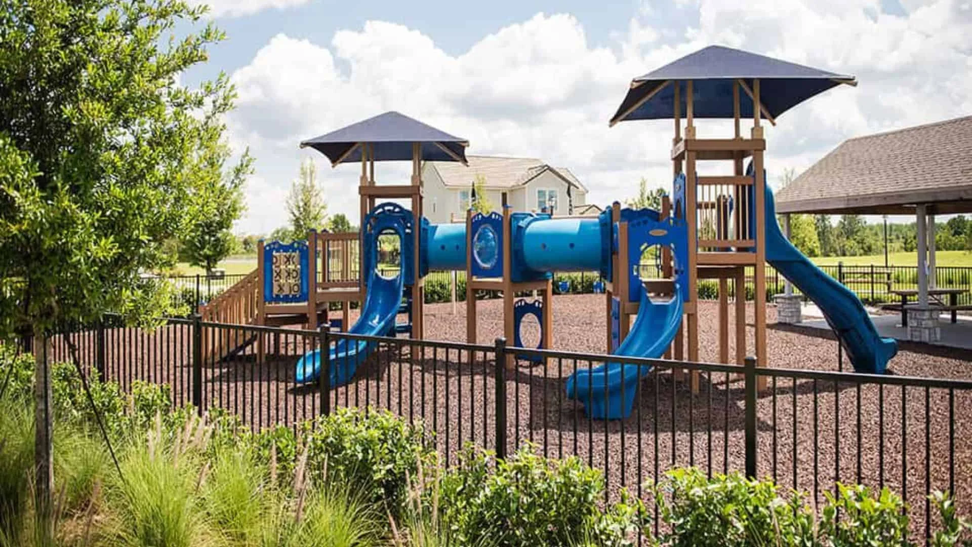 fence installation for playground areas